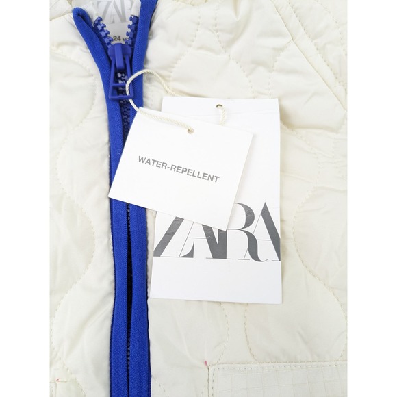 Zara Cream Light Puffer Coat - Picture 2 of 6